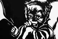 para un niño en la calle