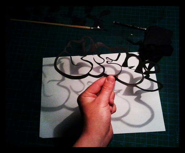 Graffiti Throwups cut outs