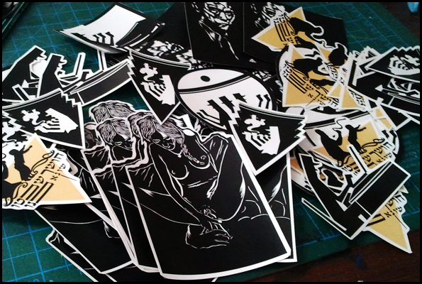 Going back and fwd – new vinyl stickers